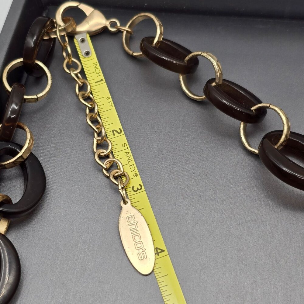 Chicos Multistrand Beaded Statement Necklace 26" … - image 6